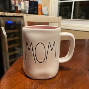 Rae Dunn mom mug pink inside